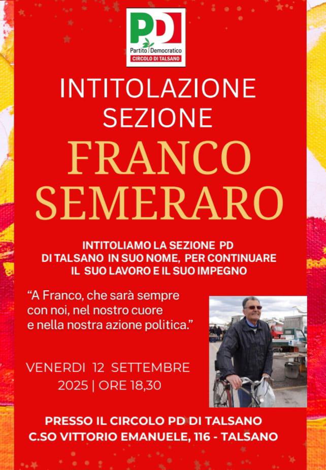 Locandina Franco Semeraro