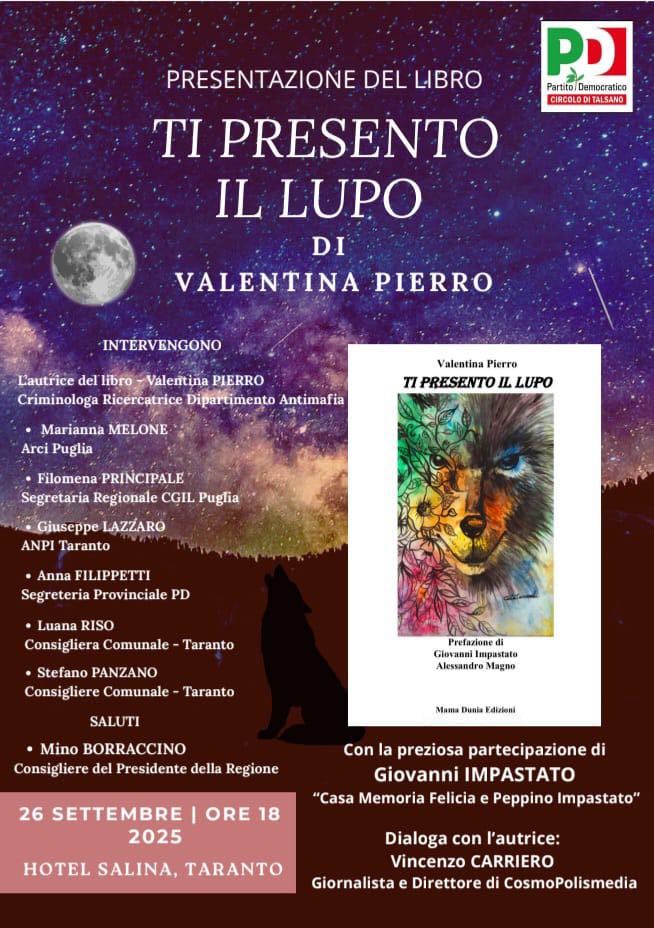 Locandina libro Circolo PD Talsano