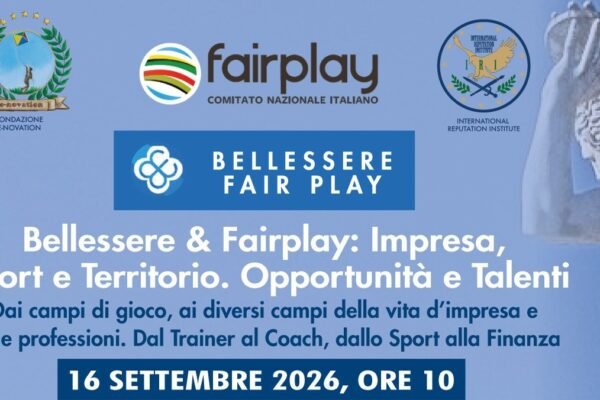Coni: domani l’evento annuale su fair play e benessere